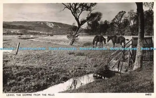 R687339 Lewes. The Downs From The Pells. Photochrom