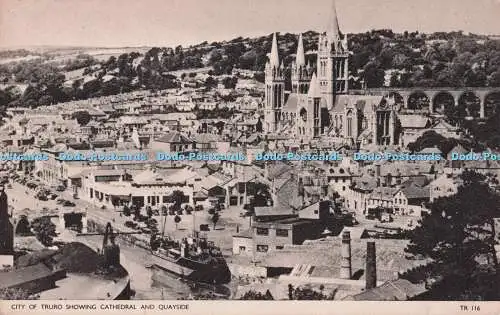 R687404 Stadt Truro zeigt Kathedrale und Kai. Jarrold