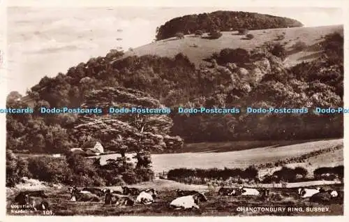 R687434 Sussex. Chanctonbury Ring. A. W. W. Wardell. RP. 1950