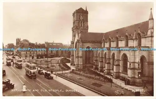 R687477 Dundee. Nethergate und Old Steeple. Valentinstag. RP