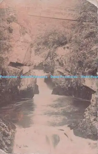 R693949 Unbekannter Ort. Wasserfall. Postkarte. 1905