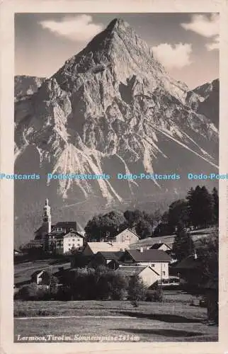 R693969 Lermoos. Tirol m.Sonnenspitze. A. Somweber. RP. 1957