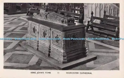 R694019 Worcester Cathedral. King John Tomb. RP