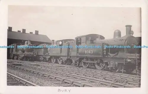 R694099 Bury. Lokomotive. Dock. Postkarte