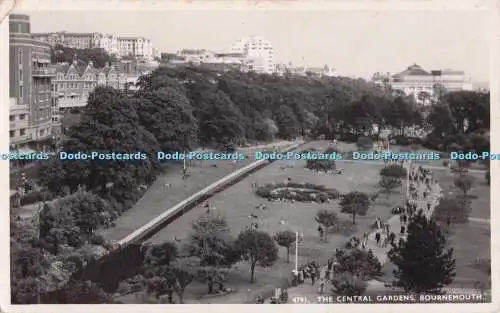 R694127 Bournemouth. The Central Gardens. Nahe. RP. 1954