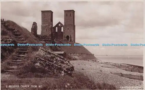 R694310 Reculver Church from N.E. Postcard