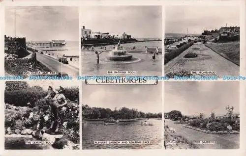 R694312 Cleethorpes. Ross Castle und Pier. Die Promenade. Das Schwimmbad. Maso