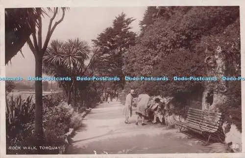 R694351 Torquay. Rock Walk. RP. Postkarte