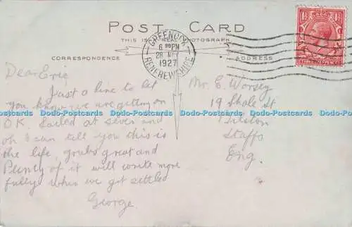 R694450 R.M.S. Andania. RP. Postkarte. 1927