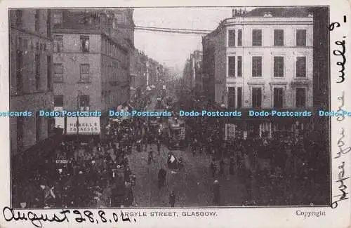 R704333 Glasgow. Argyle Street. 1904