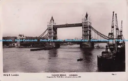 R698293 London. Tower Bridge. W. und K. RP