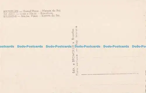 R702880 Brüssel. Marktplatz. Maison du Roi. Bromolux. RP
