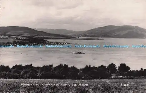 R696594 Isle of Bute. Rothesay Bay und Ardbeg Point. Valentine and Sons Ltd. RP