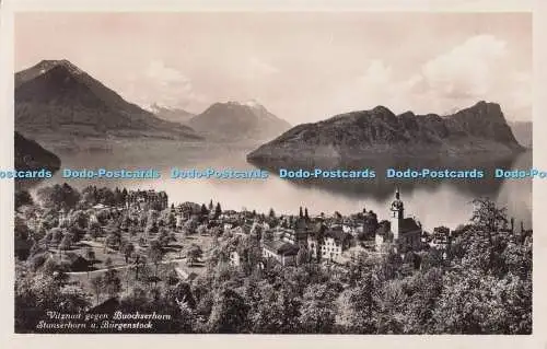 R702900 Vitznau gegen Buochserhorn. Stanserhorn u. Burgenstock. Fotoglob. Wehrl