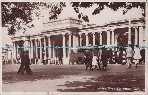 R700754 London. Hyde Park Corner. RP. 1939