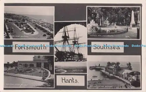 R700759 Southsea. Portsmouth Hans. H. M. S. Victory. Meerfront. Victoria Park. B