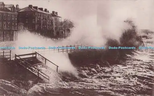 R700760 Blackpool. Great Storm Central Beach