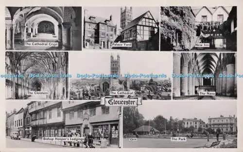 R702916 Gloucester. Die Kathedrale. Der Kreuzgang. Das Kirchenschiff. Schlosshof. New Inn