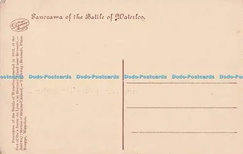 R704402 Panorama der Schlacht von Waterloo. Die Quadrate in einem Quincunx oF platziert