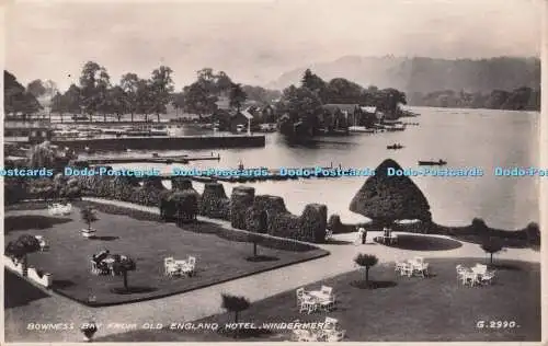 R700811 Windermere. Bowness Bay vom Old England Hotel. Valentinstag. RP