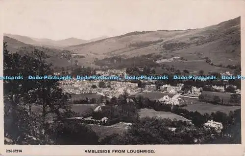 R700812 Ambleside von Loughrigg. Postkarte