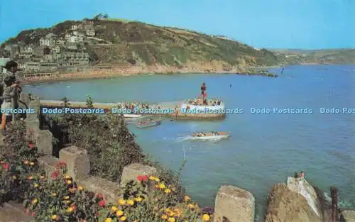 R704436 Looe. Banjo Pier und Küste. J. Arthur Dixon