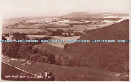 R698397 Sussex. Blick vom Bury Hill. Schuhschmied und Etheridge. Norman. RP