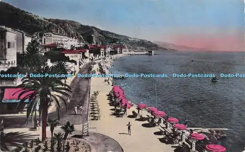 R698402 Menton. Promenade au Bord de Mer. Globus. RP. 1955