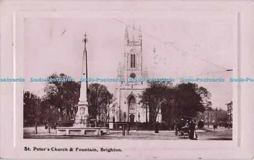 R698439 Brighton. Peterskirche und Brunnen. G. H. Gillham