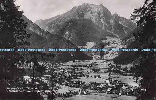 R703046 Mayrhofen im Zillertal. Gesamtansicht m. Grunberg. Chizzali. RP