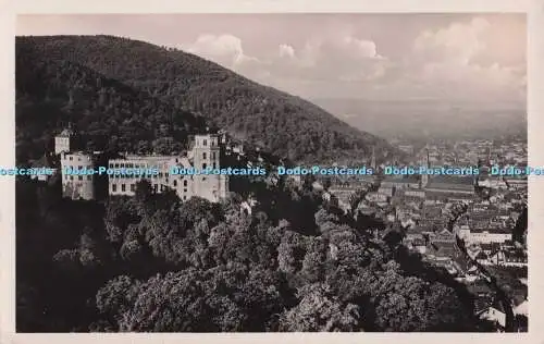 R700907 Blick vom Schlosshotel auf Schloss und Stadt Heidelberg. Edm. von König.