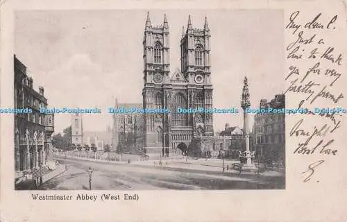 R704526 Westminster Abbey. West End. Postkarte