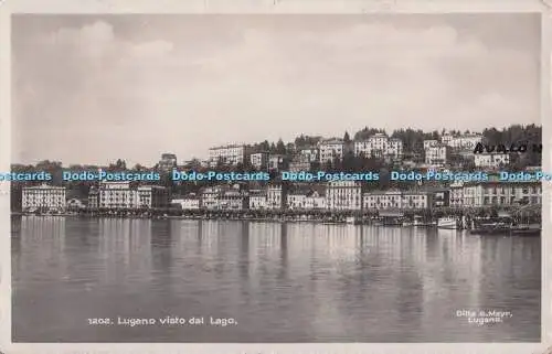 R700916 Lugano Visto dal Lago. Ditta G. Mayr. 1934