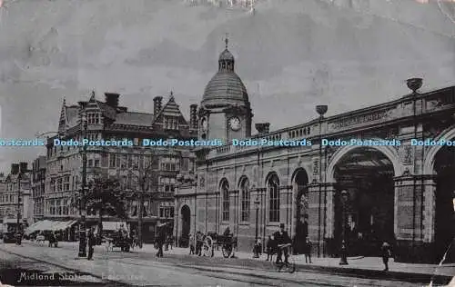 R704531 Leicester. Midland Station. J.W. 1905