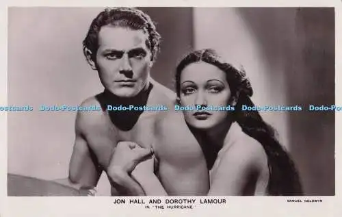 R703087 Jon Hall und Dorothy Lamour. im Hurrikan. Samuel Goldwyn. Nr. FS 12