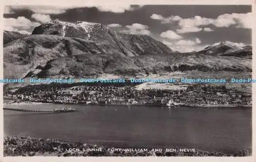 R698538 Loch Linnhe. Fort William und Ben Nevis. RP. 1946