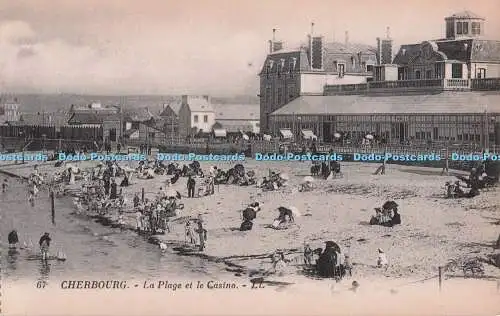 R704589 Cherbourg. La Plage et le Casino. LL. 67