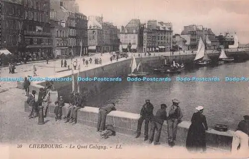 R704595 Cherbourg. Le Quai Caligny. LL. 30