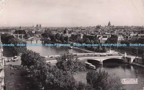 R701000 Paris. La Pointe de la Cite et les Ponts. Chantal. 1956