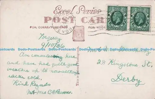 R703199 Paignton. North Sands. Excel Serie. RP. 1936