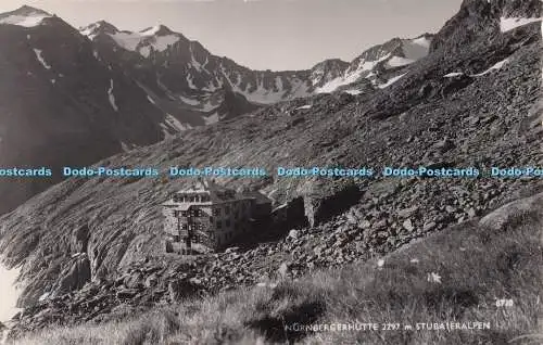 R703228 Nürnbergerhütte 2297m Stubaieralpen. Viel Heiss. RP. 1953