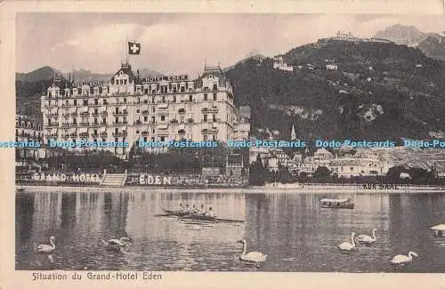 R704701 Situation du Grand Hotel Eden. Urania