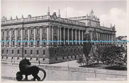 R704703 Stockholm. Riksdagshuset. Ljunggrens. Postkarte