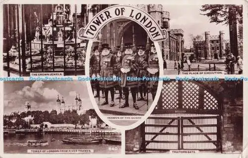 R698696 Tower of London. Die Kronjuwelen. RP. 1955. Multi View