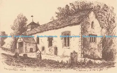 R704779 Sussex. Coombs Kirche. Postkarte