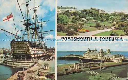 R704836 Portsmouth und Southsea. H. M. S. Victory. 1968. Multi View