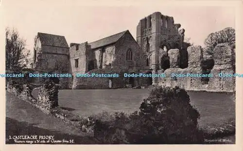 R703374 Castleacre Priory. Western Range und N. Side of Cloister von S.E. Mini