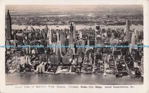 R698821 Luftaufnahme von Mid New York Empire. Chrysler. Radio City Bldgs. Antenne E