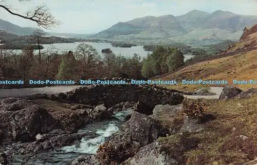 R704863 Keswick. Ashness Bridge und Derwentwater. Sanderson und Dixon. Jarrold.