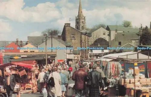 R704933 Clitheroe. Markt. Fotografisches Erbe. Gordon Flanagan